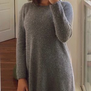gray sweater dress